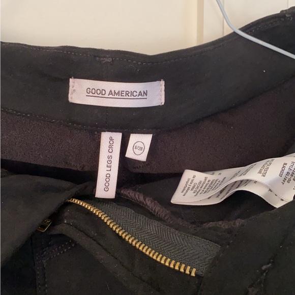 Good American Good Legs faux suede pants jeans size 6 or size 28 - Picture 4 of 5